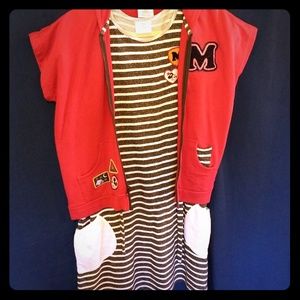 Girls Hanna Andersson Mickey mouse day dress and j